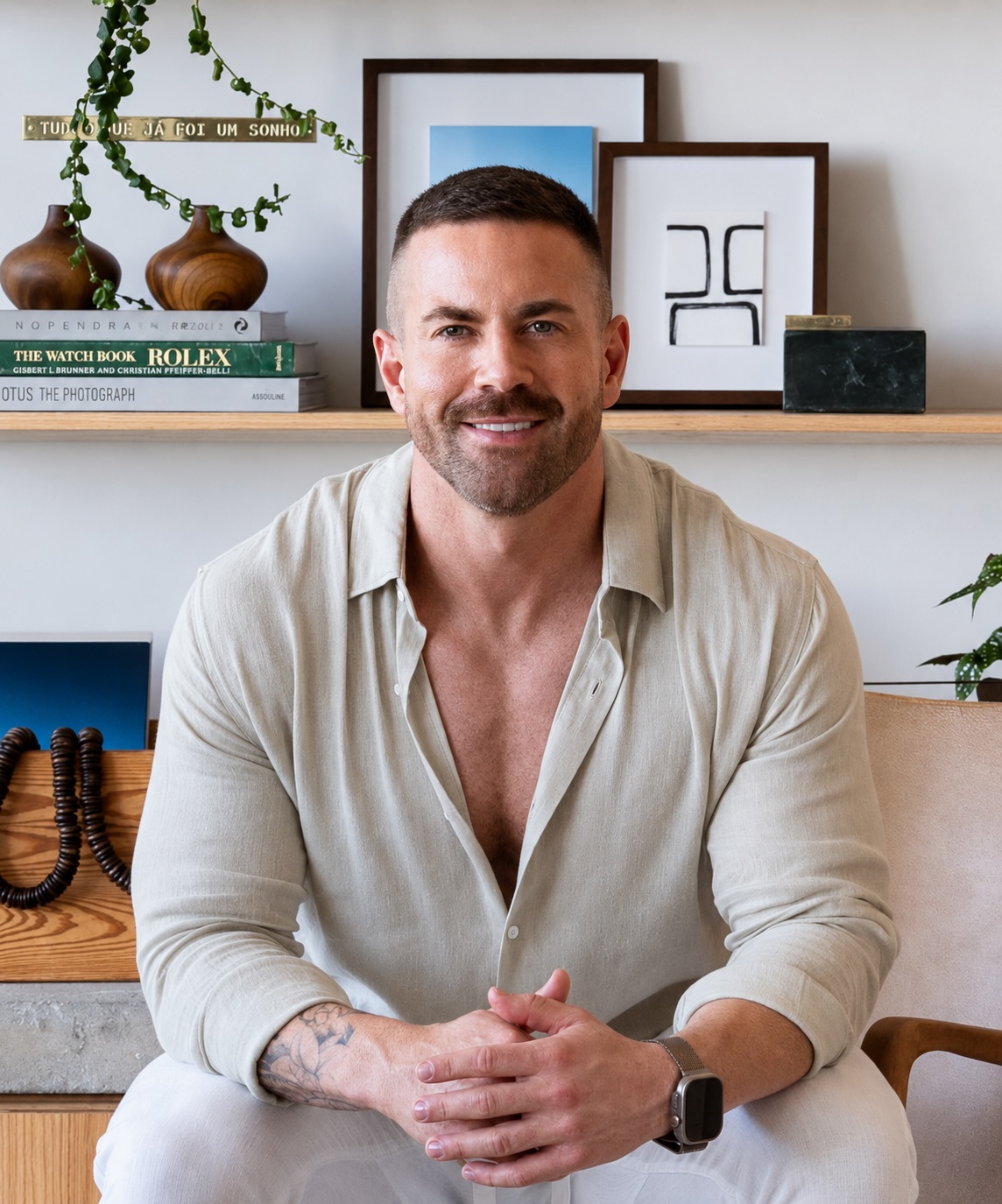 Ash Frenken, Nuviya Co-Founder & CEO, at home in Rio de Janeiro