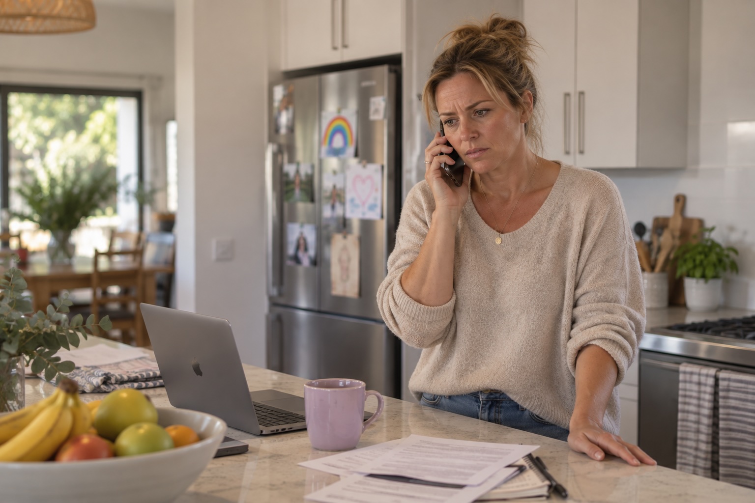 Australian woman seeking help after a medical concern
