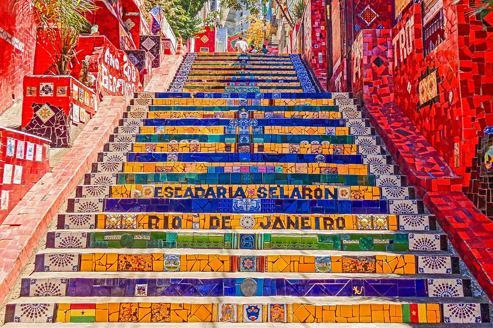 Escadaria Selaron tiled steps Lapa Rio de Janeiro