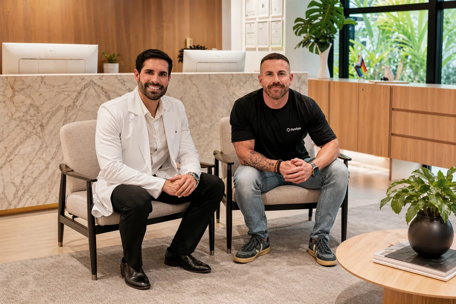 Nuviya founders Dr. Leandro Gregório and Ash Frenken